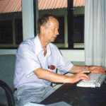 За компьютером в Малазийском Научном Университете, Пенанг, 1994 г.