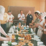 Презентация фонда академика А.П. Ершова, среди присутствующих А.А. Берс, А.В. Замулин, И.В. Поттосин, В. Нестерова, Е. Пак и др., июль 1999 г.